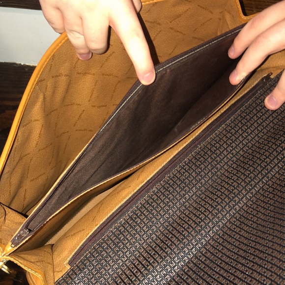 TED LAPIDUS Embossed Vinyl Leather Top Handle Lockable Laptop Briefcase RARE - Picture 11 of 17